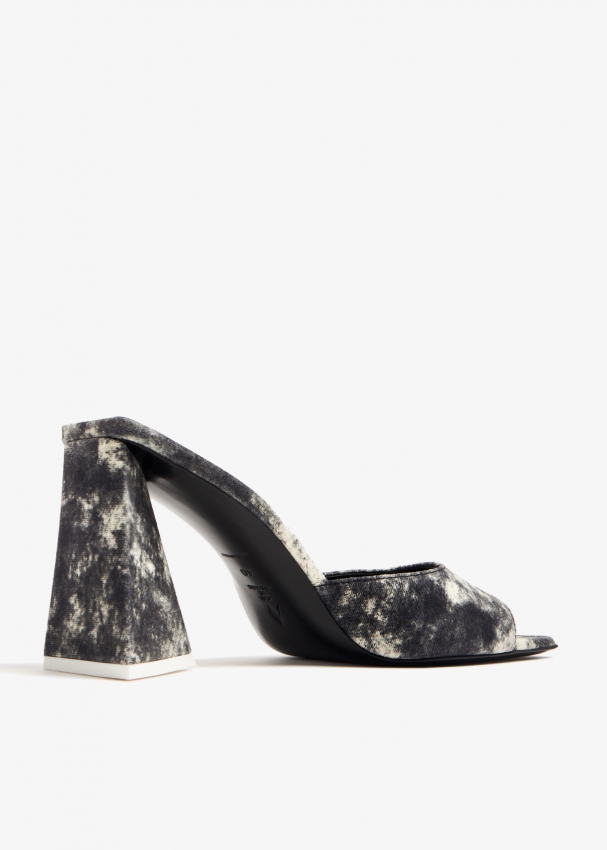 The Attico Purple Devon Mules