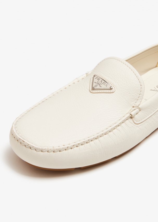 White driving loafers hotsell