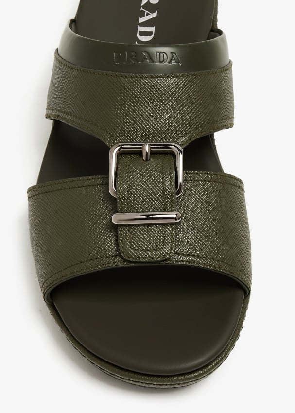 Prada sales saffiano sandals