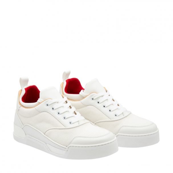 Louboutin white Aurelien  Luxury sneakers men, Louboutin shoes