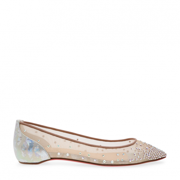 Christian Louboutin Follies Strass ballet flats for Women - White