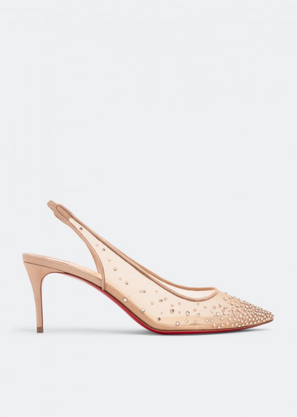 Christian Louboutin Follies Strass 70 Sling pumps for Women - Gold