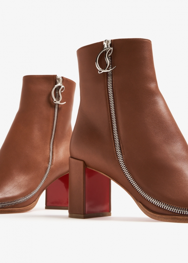 Christian Louboutin CL Zip Booty 70 boots for Women - Brown in UAE