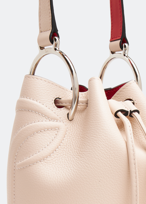 By My Side Leather Bucket Bag in Brown - Christian Louboutin