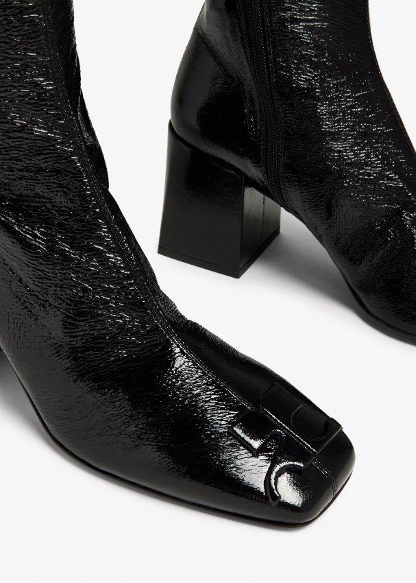 Courrèges Heritage vinyl boots for Women - Black in KSA | Level Shoes