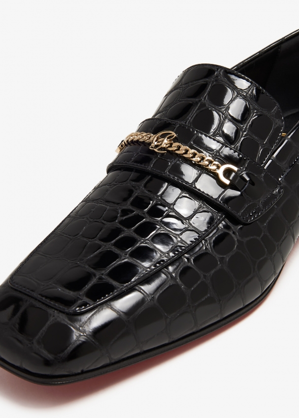 Christian Louboutin MJ Moc loafers for Men Black in UAE Level Shoes