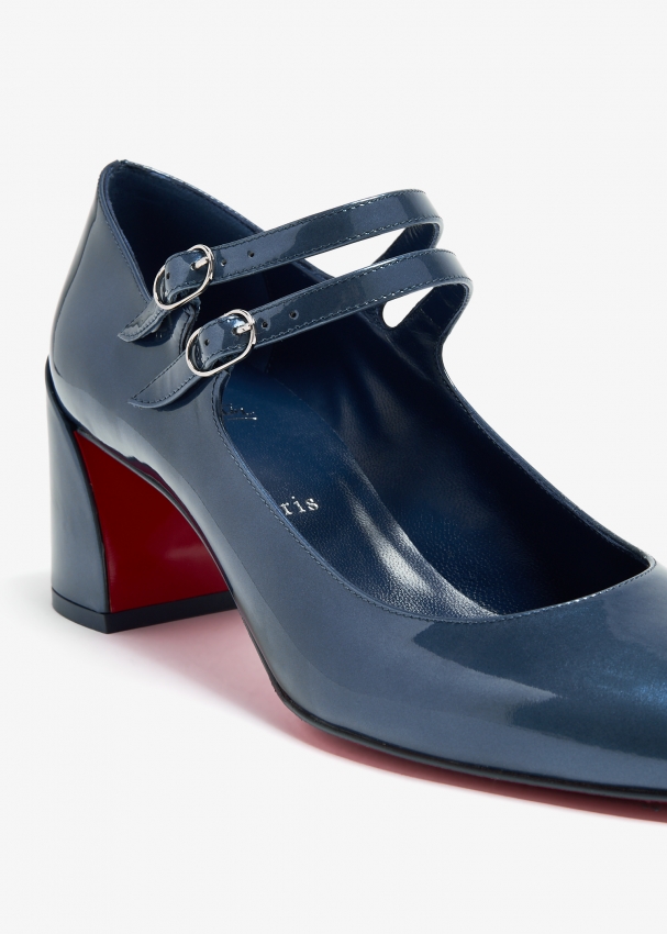 Blue mary jane pumps store
