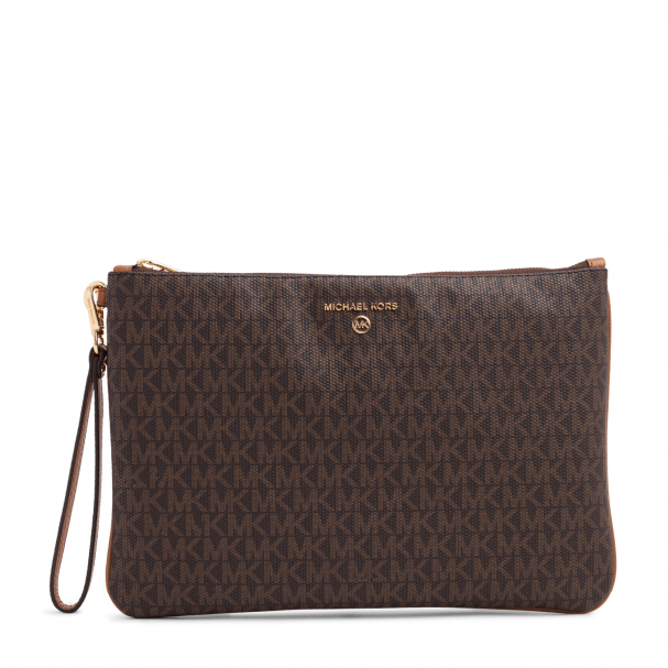 mk brown clutch