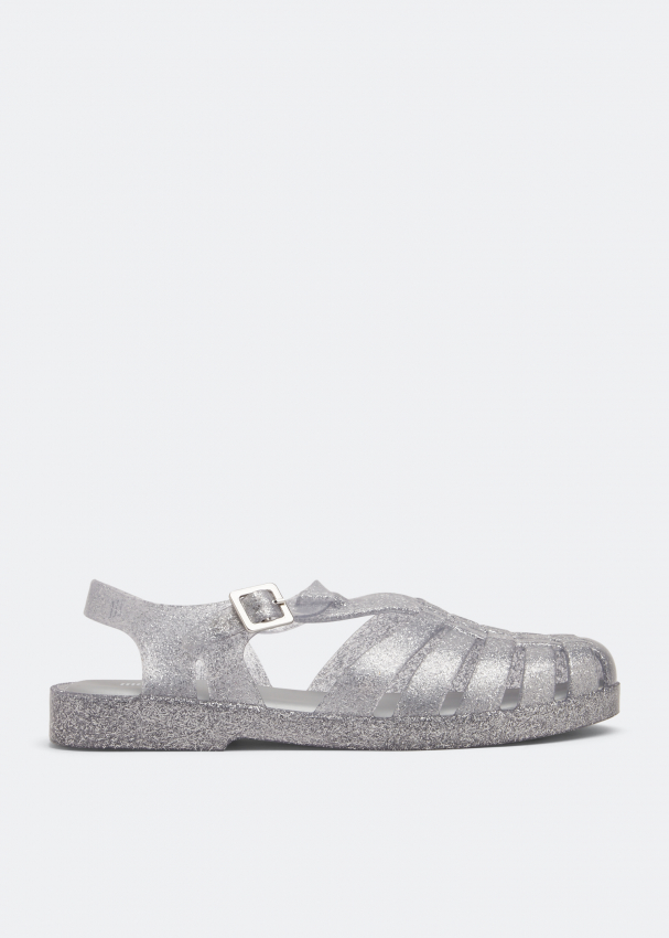 Silver melissa shoes online