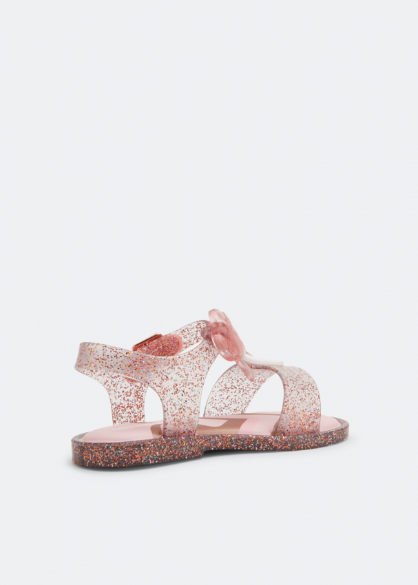 Mini melissa mar glitter jelly sandal best sale