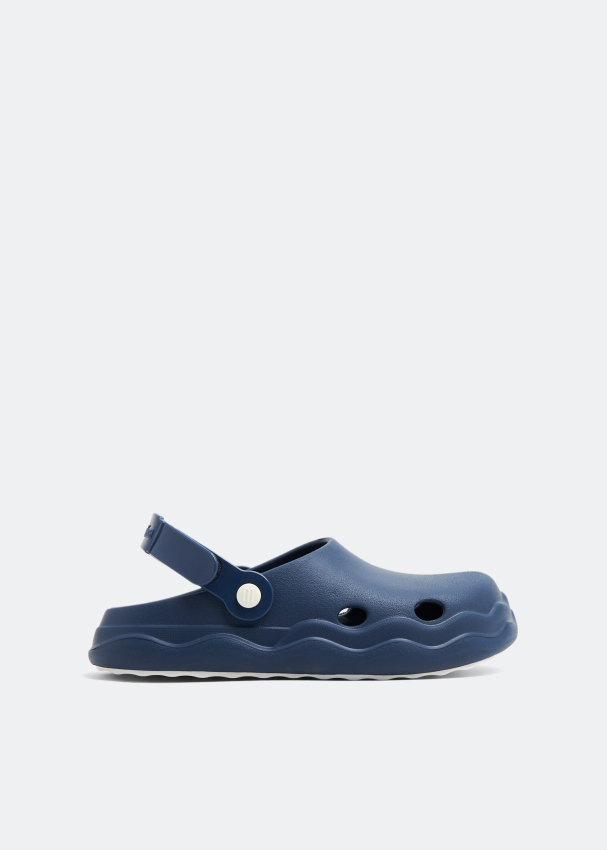 Navy clog sandals sales