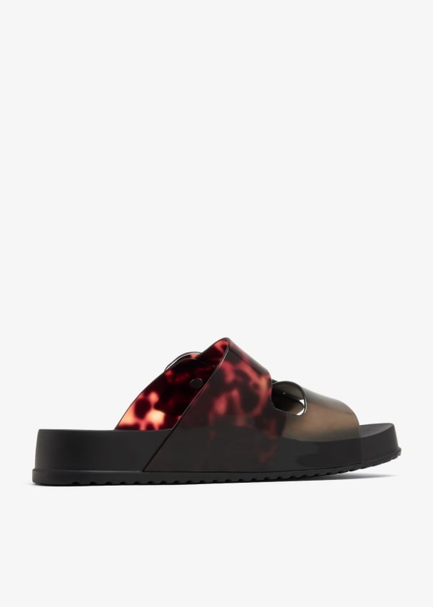 Melissa Cozy slide sandals for Women Black in UAE Level Shoes