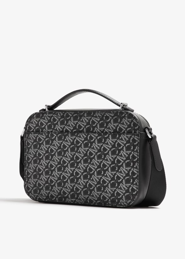 Rebel coated canvas crossbody bag top