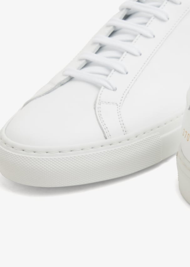 Common Projects Men's Achilles Leather Low-Top Sneakers, White | Neiman  Marcus