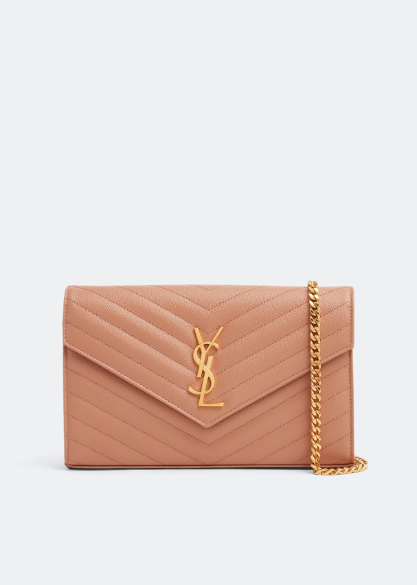 Ysl pale pink deals wallet on chain