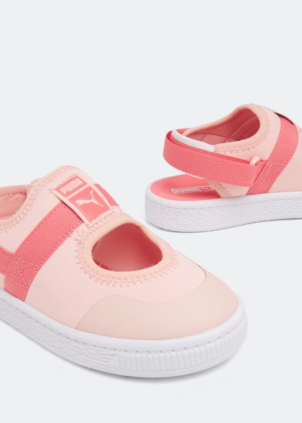 Puma Light flex summer sandals for Baby Pink in KSA Level Shoes