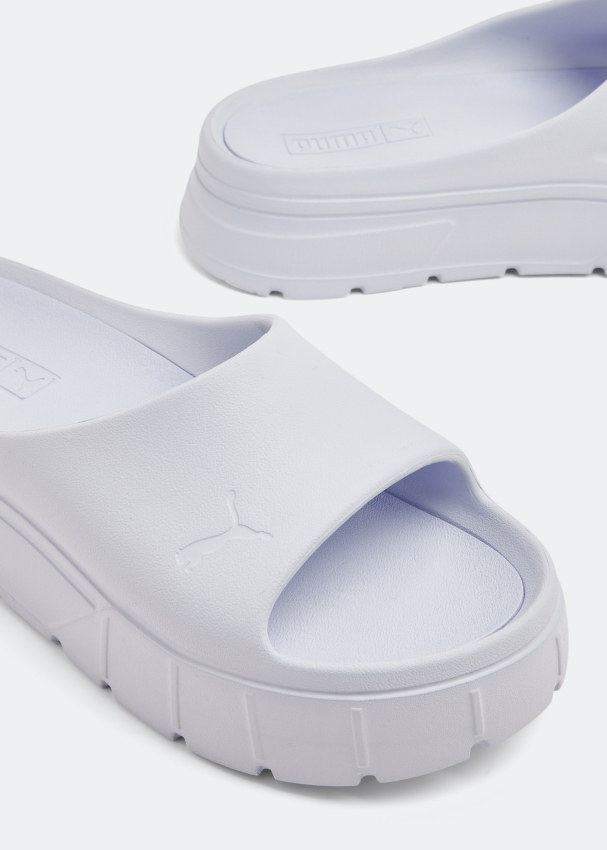 Puma Mayze Stack Injex slides for Women Purple in Oman Level Shoes