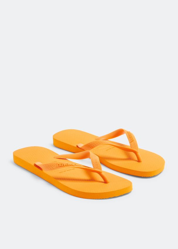 Yellow sales flip flops