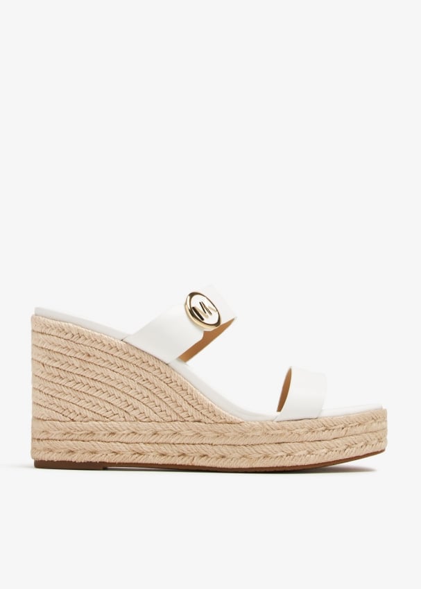 Michael Kors Lucinda wedge sandals for Women - White in UAE | Level Shoes