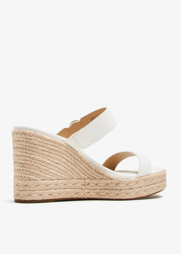 Michael Kors Lucinda wedge sandals for Women - White in UAE | Level Shoes