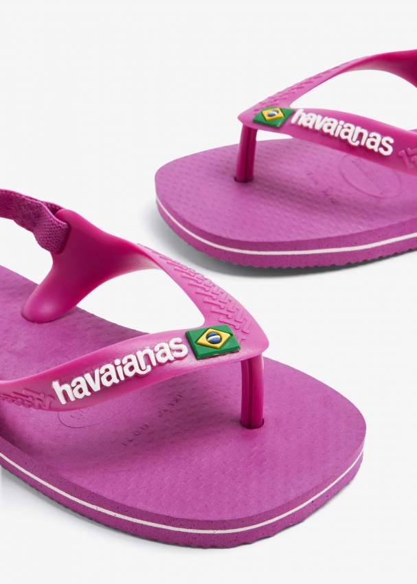 Havaianas Baby Brazil flip flops for Girl Pink in UAE Level Shoes