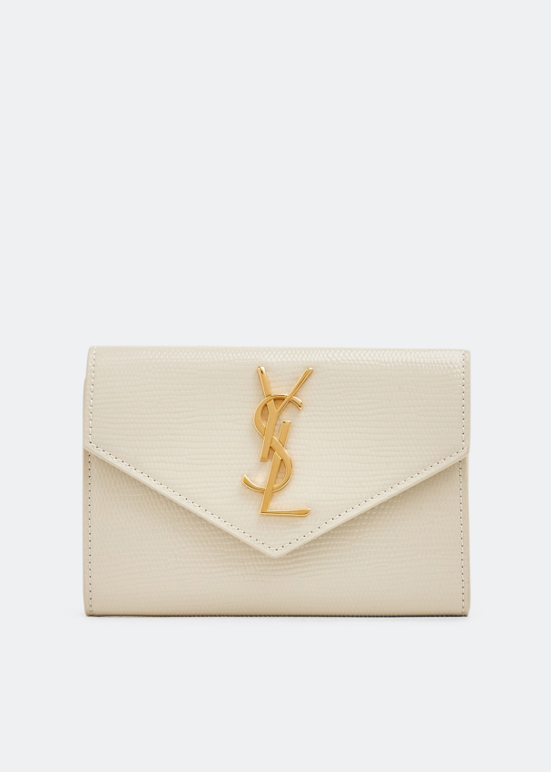 Saint Laurent Cassandre envelope wallet for Women - White in UAE ...