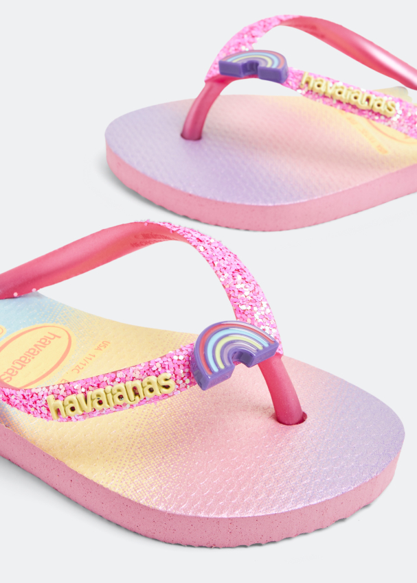 Havaianas Slim glitter II flip flops for Girl - Pink in UAE | Level Shoes