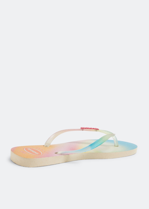 Havaianas Slim metallic rainbow flip flops for Women - Multicolored in UAE