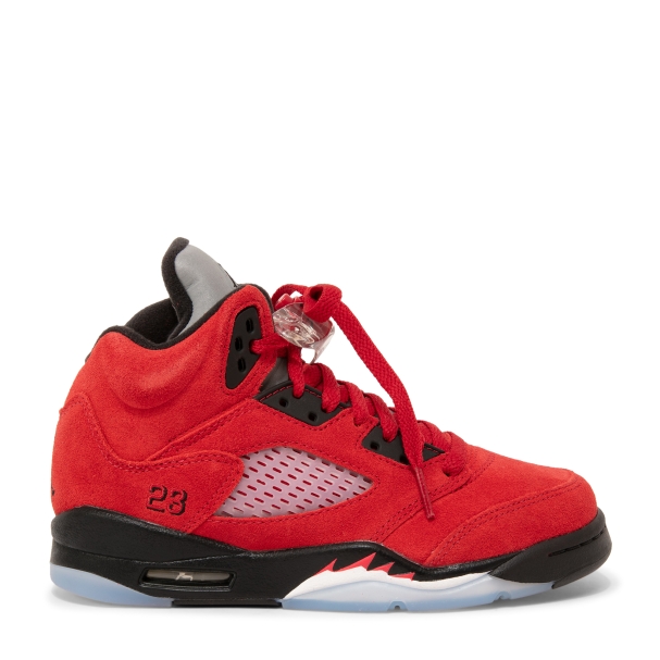 Jordan v red suede top