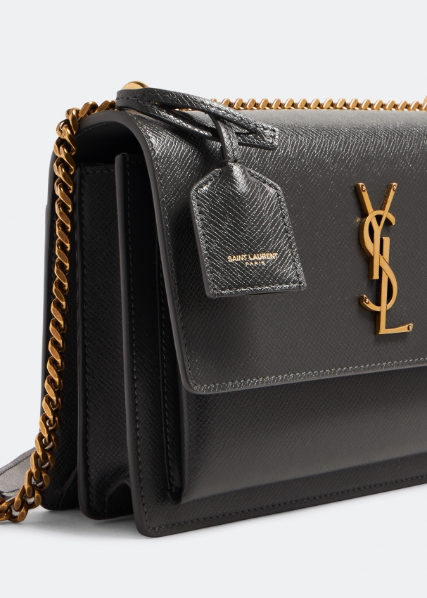 Ysl sunset bag grey outlet