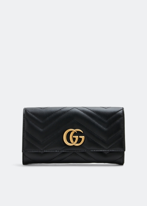Gucci marmont black wallet on sale