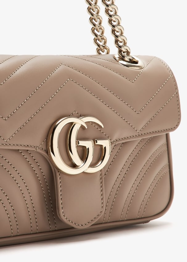 Gucci marmont mini taupe sale