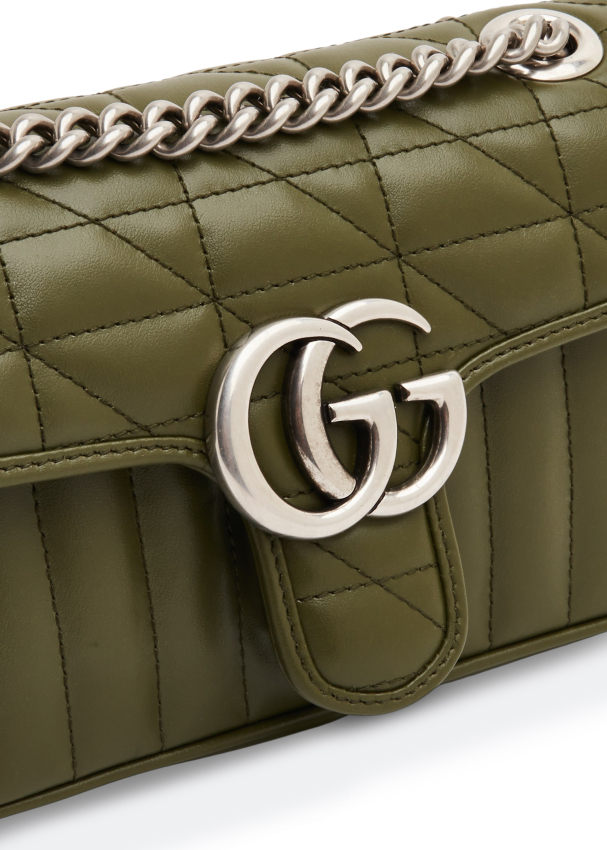 Gucci GG Marmont mini shoulder bag for Women Green in Kuwait Level Shoes