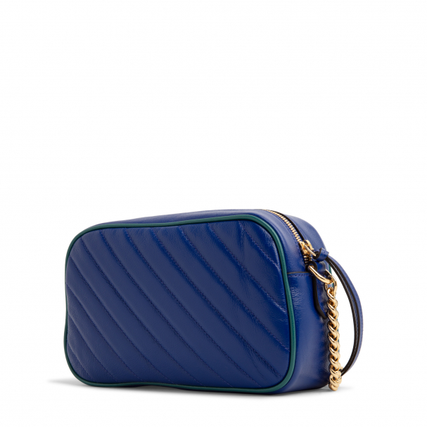 Ladies gg marmont small shoulder bag in clearance blue