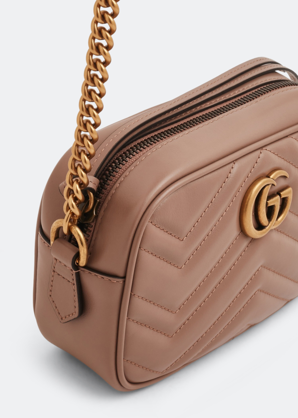 Gucci gg marmont matelassé leather mini chain camera bag hot sale