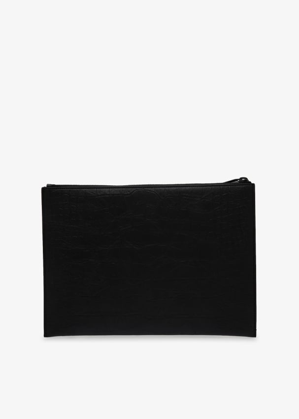 Saint Laurent Monogram East/West wallet for Men - Black in KSA