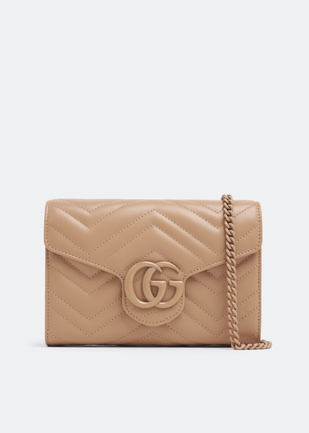 Gg marmont top matelassé wallet