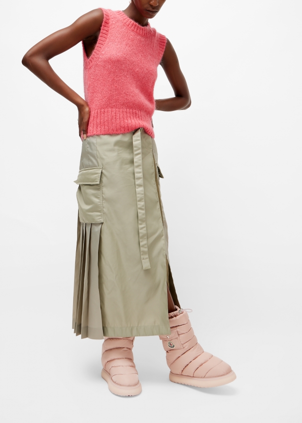 Moncler Gaia Pocket mid boots for Women - Pink in UAE | Level Shoes