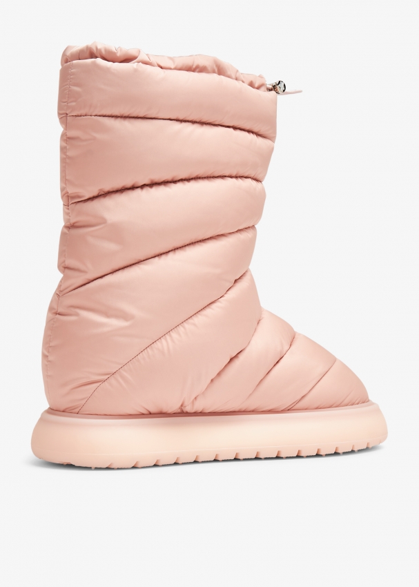 Moncler Gaia Pocket mid boots for Women - Pink in UAE | Level Shoes