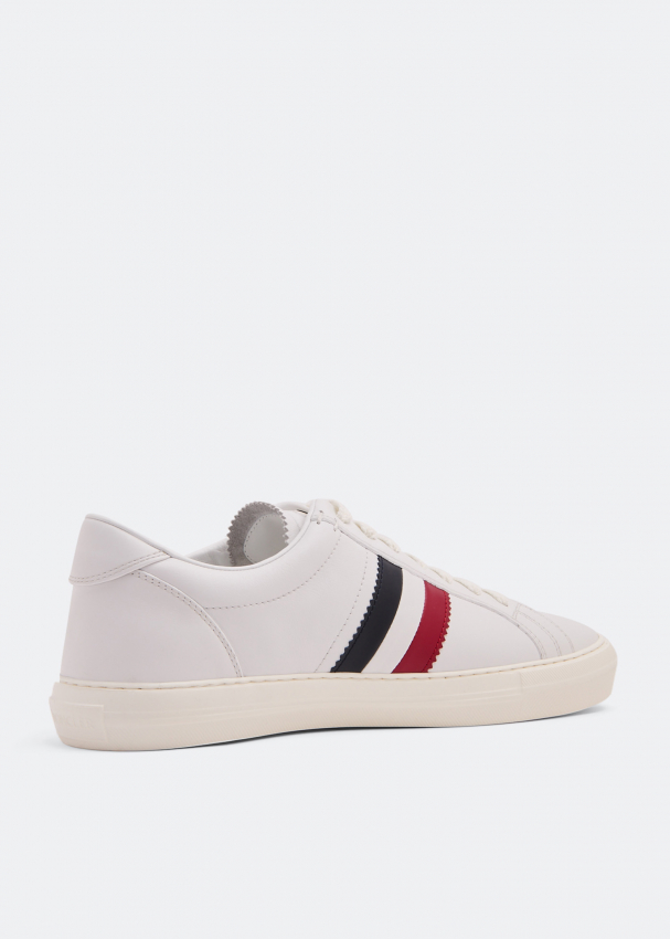 Moncler - New Monaco Leather and Suede Sneakers - Blue Moncler