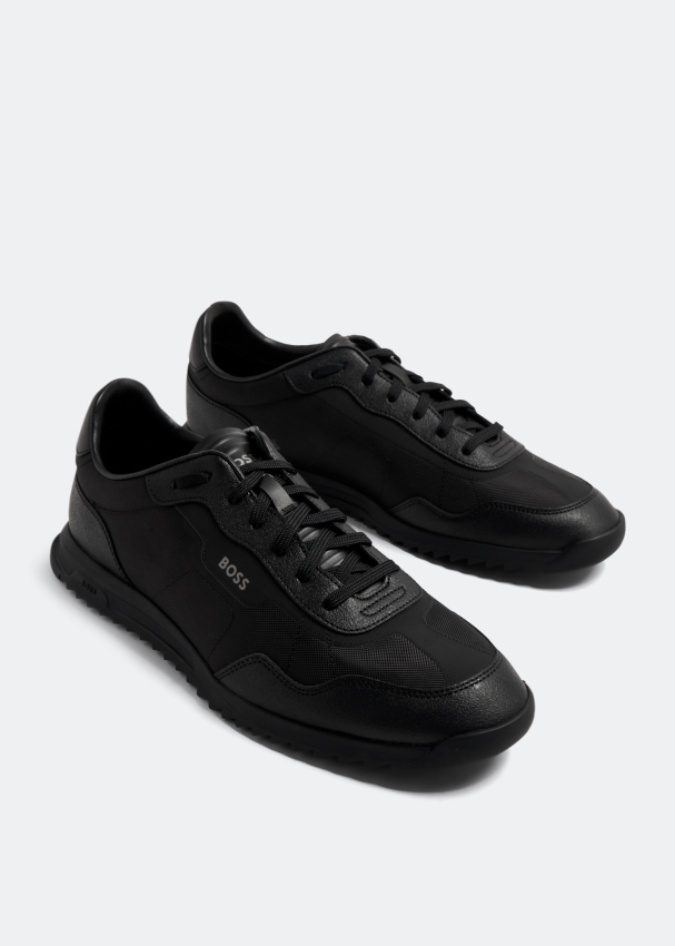 Hugo Boss Men's Saturn Low-Top Sneakers Leather White 12M Affordable  Designer Brands | Affordable Designer Brands