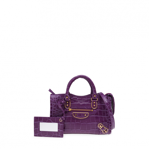 Balenciaga motorcycle sales bag purple