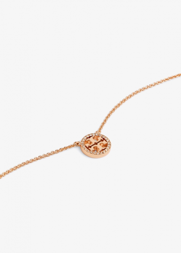 Tory Burch Miller pavé necklace for Women - Gold in Qatar | Level Shoes