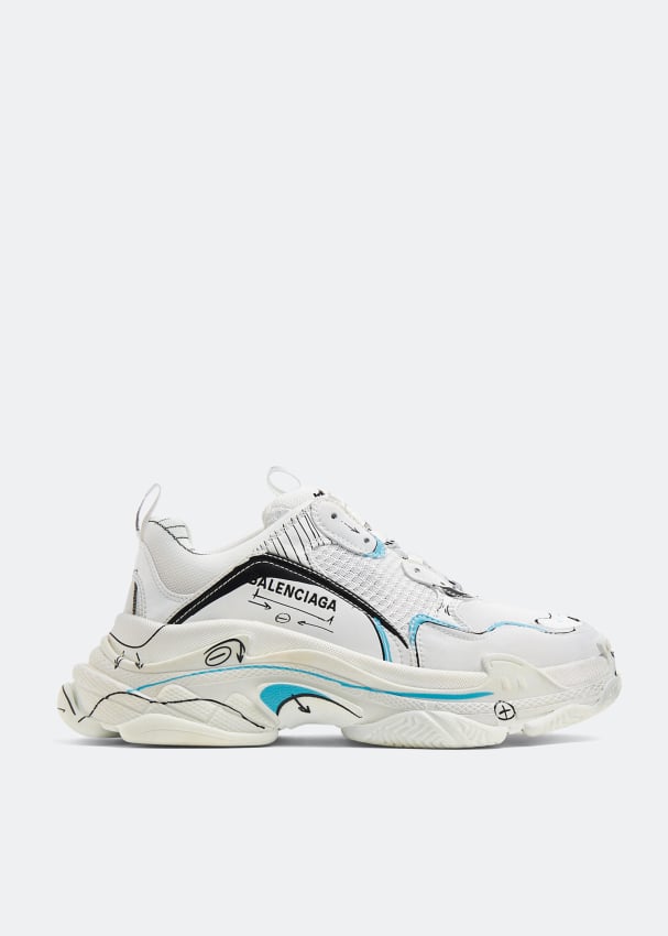 Balenciaga Triple S Sketch sneakers for Men - White in UAE | Level Shoes
