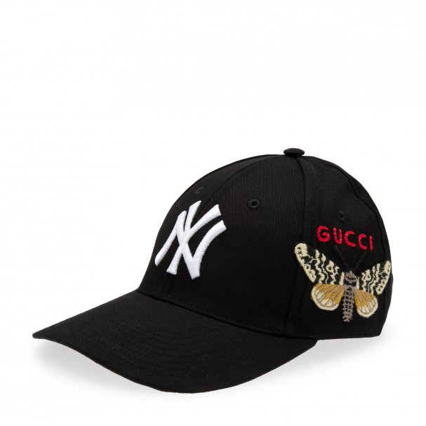 Gucci Baseball cap with Yankeesâ„¢ patch for Men - Black in KSA | Level Shoes
