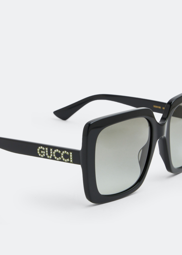 Gucci Rectangular-frame acetate sunglasses for Women - Black in UAE ...