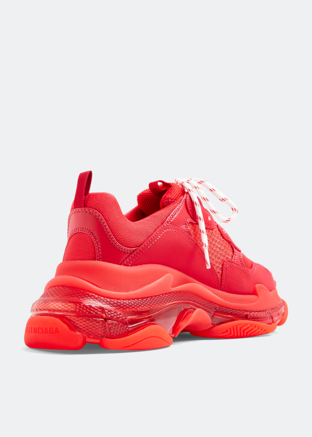 balenciaga high top basketball sneakers men 13 red  eBay