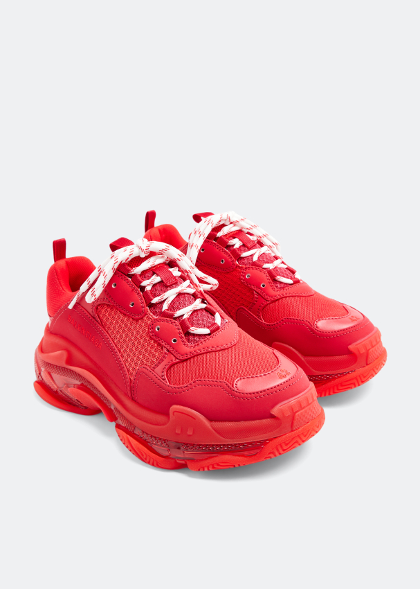 Balenciaga Triple S Clear Sole Sneaker in Red for Men