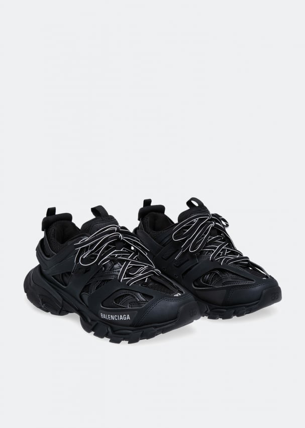 Black track sales sneakers