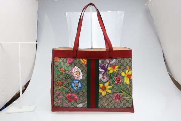 Ladies ophidia gg flora tote bag online
